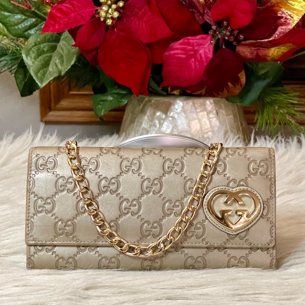 Authentic GUCCI Monogram GG wallet without the off brand chain. - Picture 2 of 16